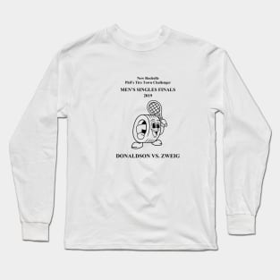 (Front + Back) Donaldson vs. Zweig New Rochelle Challenger (Black Text) Long Sleeve T-Shirt